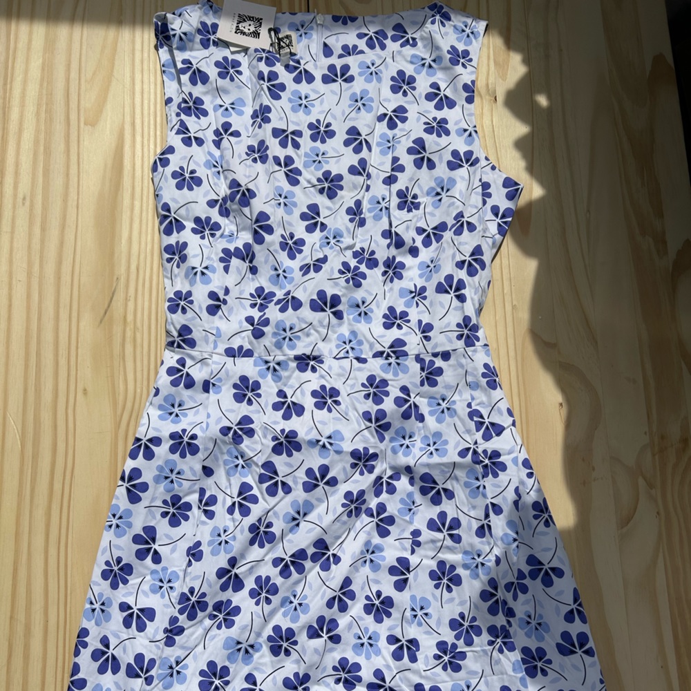 Anne Klein Floral Print Dress Size 16 Rain Shadow CMB MSRP $129 Sale!!